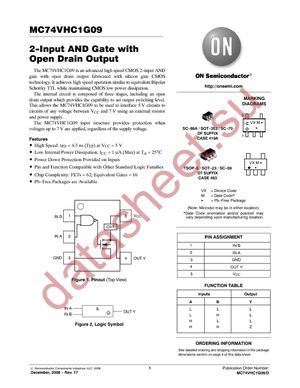 MC74VHC1G09DFT1 datasheet  